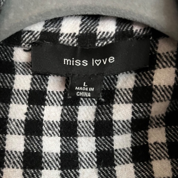 Buffalo Plaid / Check Shacket Topper Size Large - Picture 4 of 6